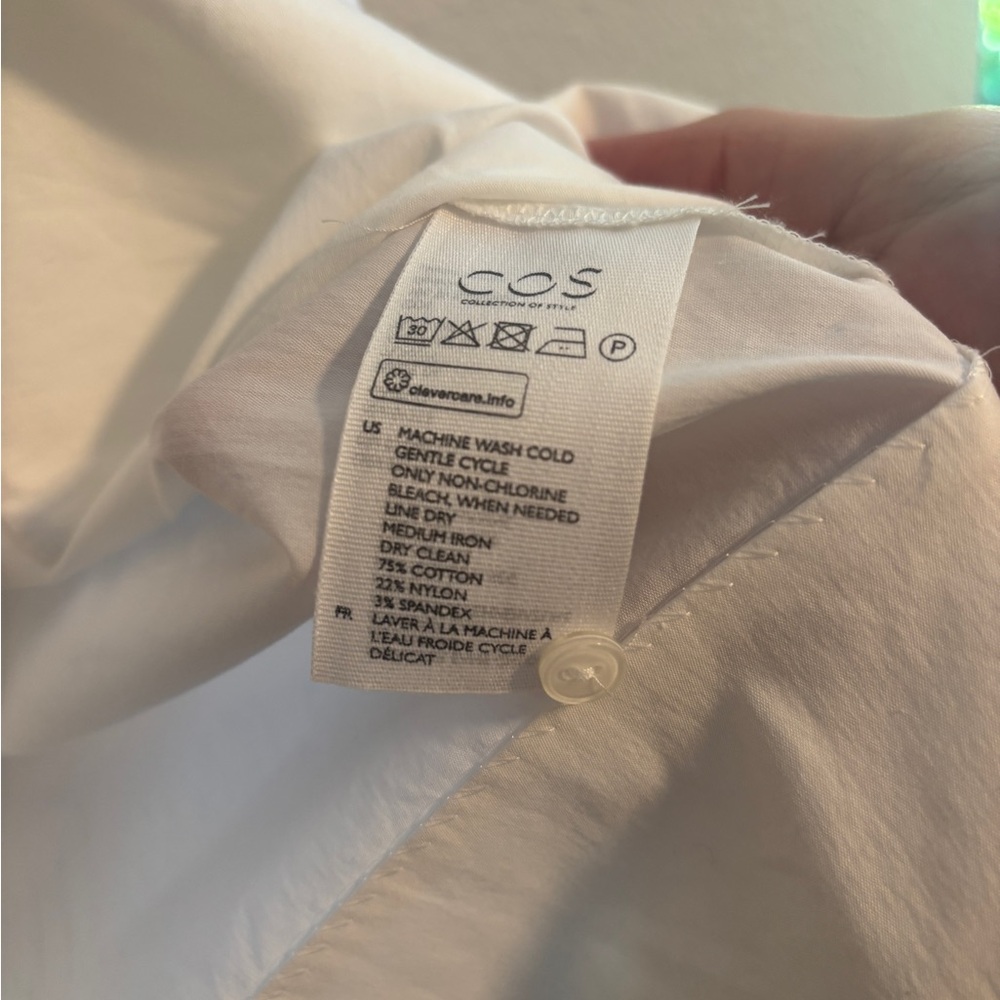 COS white collared pullover tunic - Picture 3 of 5